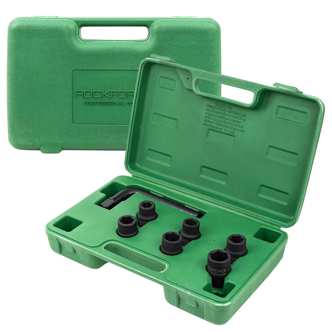 Набор ударных головок 17-27 мм 3/4'' 6-гр 7 пр RockForce RF-6074-5MPB