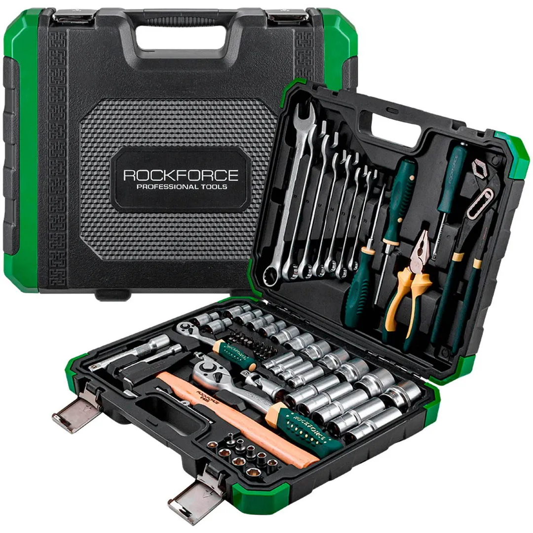 Набор инструментов 74 пр 1/4''&1/2'' 6-гр RockForce RF-4742-5