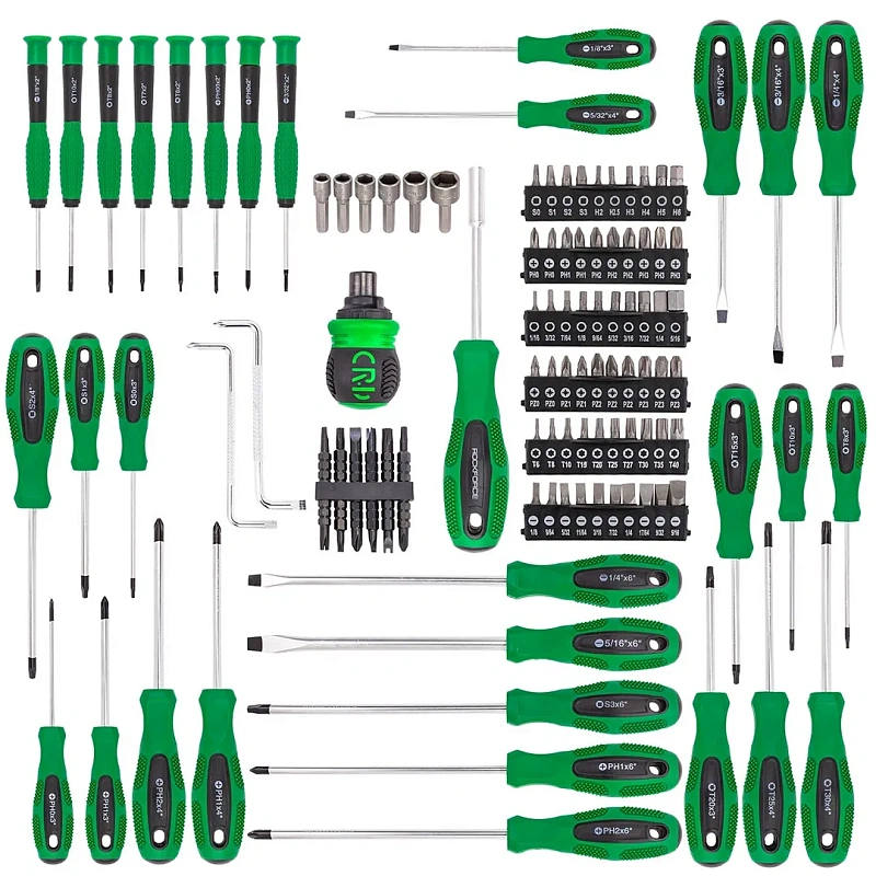 Набор отверток и бит 100 пр RockForce RF-10100+7