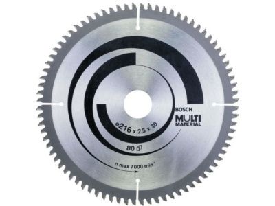 Диск 216х30х2,5 80 зубов MULTIMATERIAL Bosch 2.608.640.447