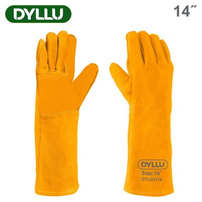 Перчатки сварочные замшевые 14 " DYLLU DTLG2114