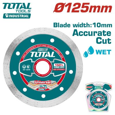 Диск алмазный 125x10x22,2 мм TOTAL TAC2121251