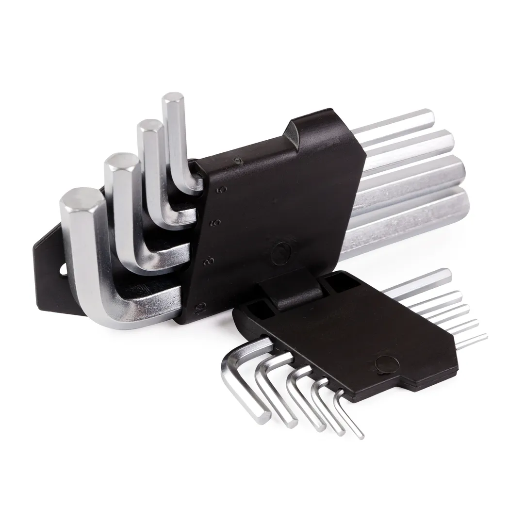 Набор ключей HEX Г-обр/, 9 пр., 1.5-10 мм Помощник P009K