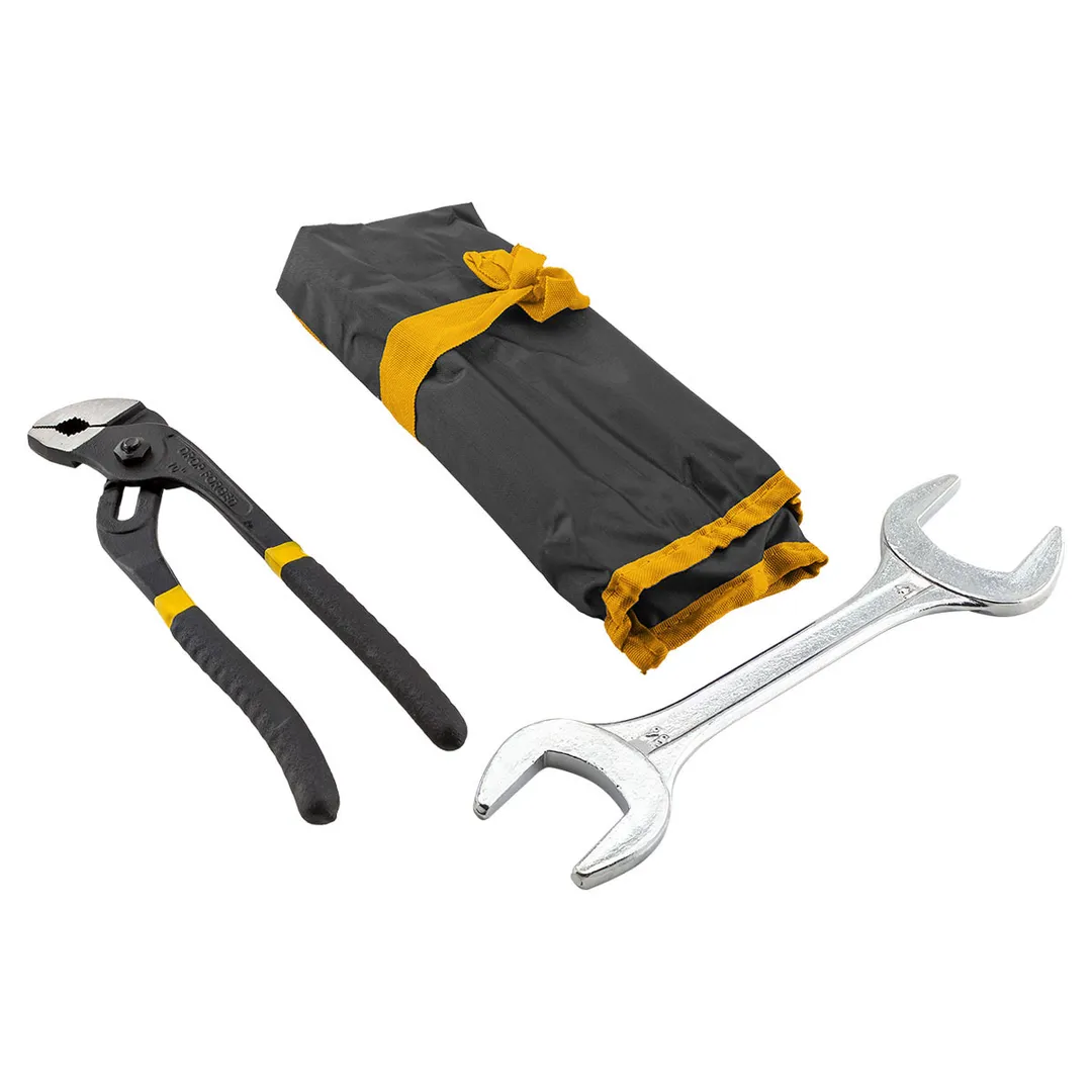 Набор комбинированных 10-22 мм и рожковых ключей 6х7, 8х9, 24х27, 30х32, 36х41 мм, пассатижи, 14 пр WMC TOOLS WMC-5198P+2