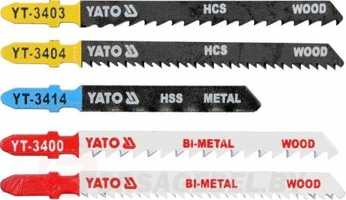 Полотна для электролобзика 5 шт. Yato YT-3445
