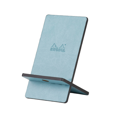 Подставка для мобильного телефона "Rhodiarama", дерево, морская волна