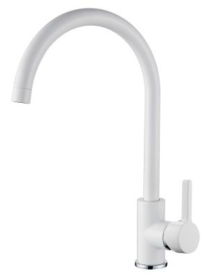 Смеситель для кухни, латунь, белый Ledeme L4299W