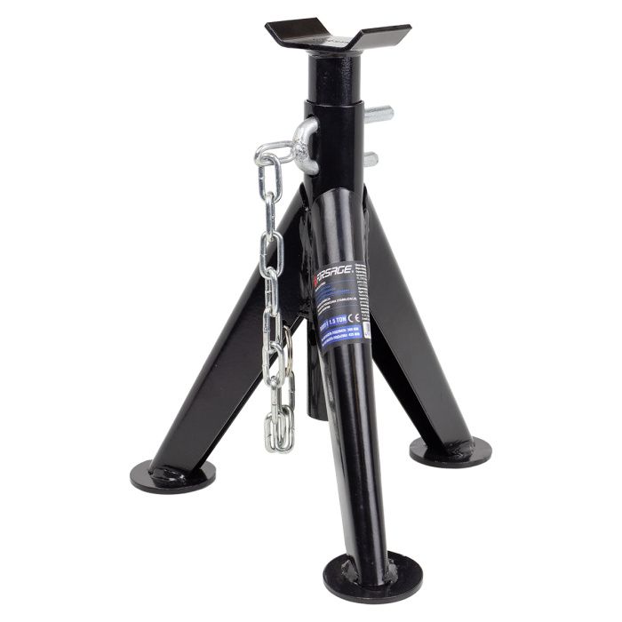 Подставка ремонтная механическая с двойной фиксацией и упортными пятками 1.5 т 305-450 мм Forsage F-TRF30151-1