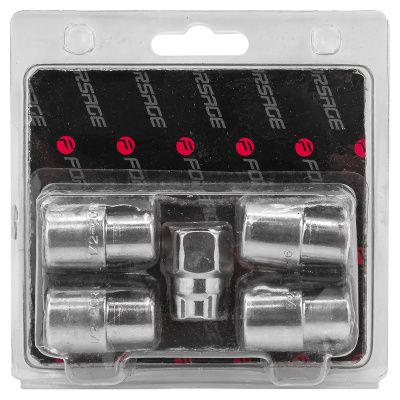 Набор секретных гаек на колесные диски 1/2''RH 5 пр. Forsage F-644205