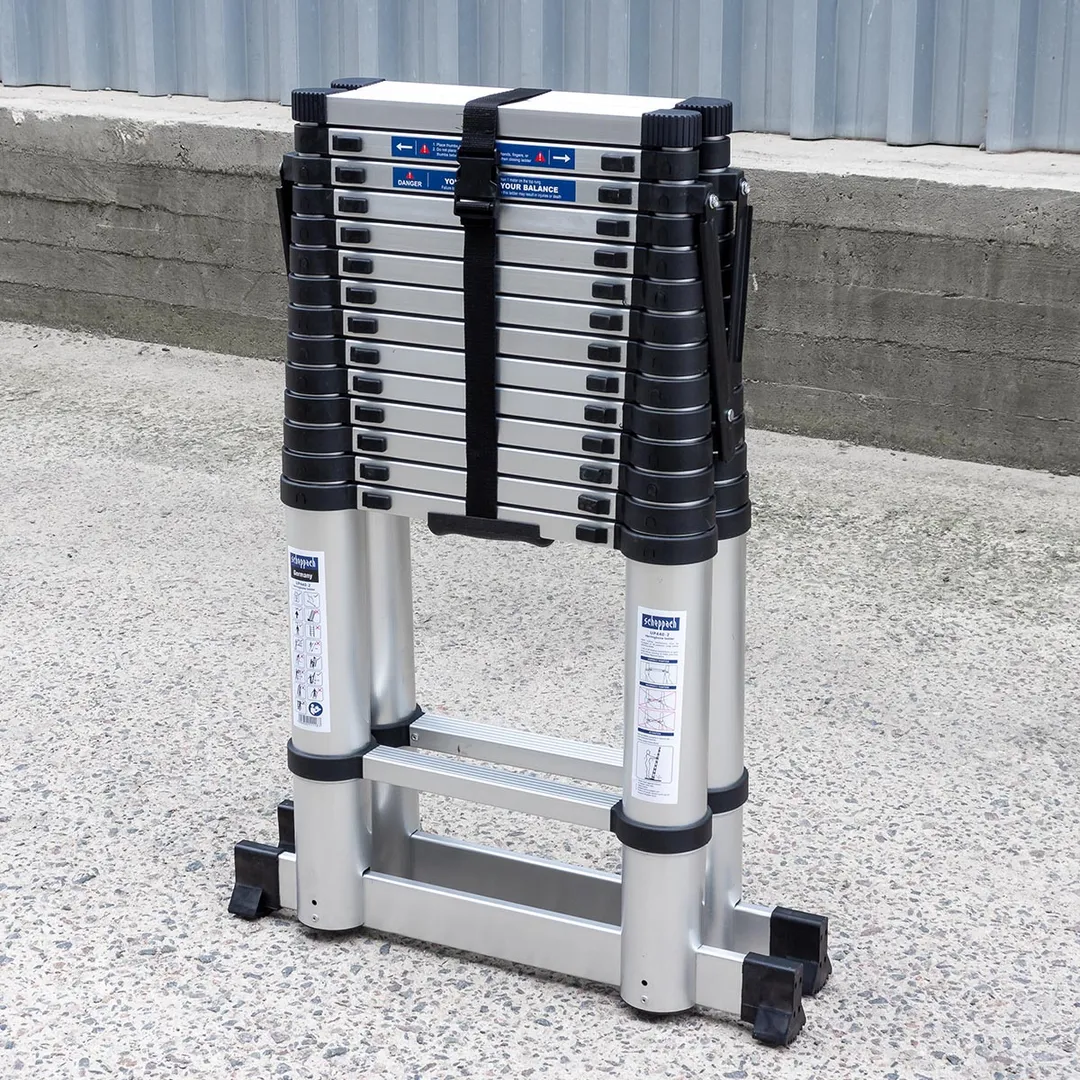 Стремянка телескопическая алюм. бытовая 4.4м 15+15 ступ. Scheppach Sch-UP440-2