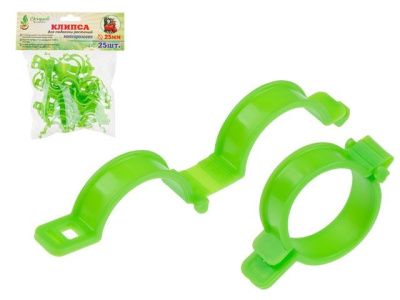Клипса для подвязки растений, Ø25 мм, 25 шт, ОСТРОВ КОМФОРТА 4814692001650