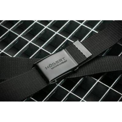 Ремень поясной текстильный эластичный, WESEL с металлической пряжкой 130 см Hoegert HT5K463