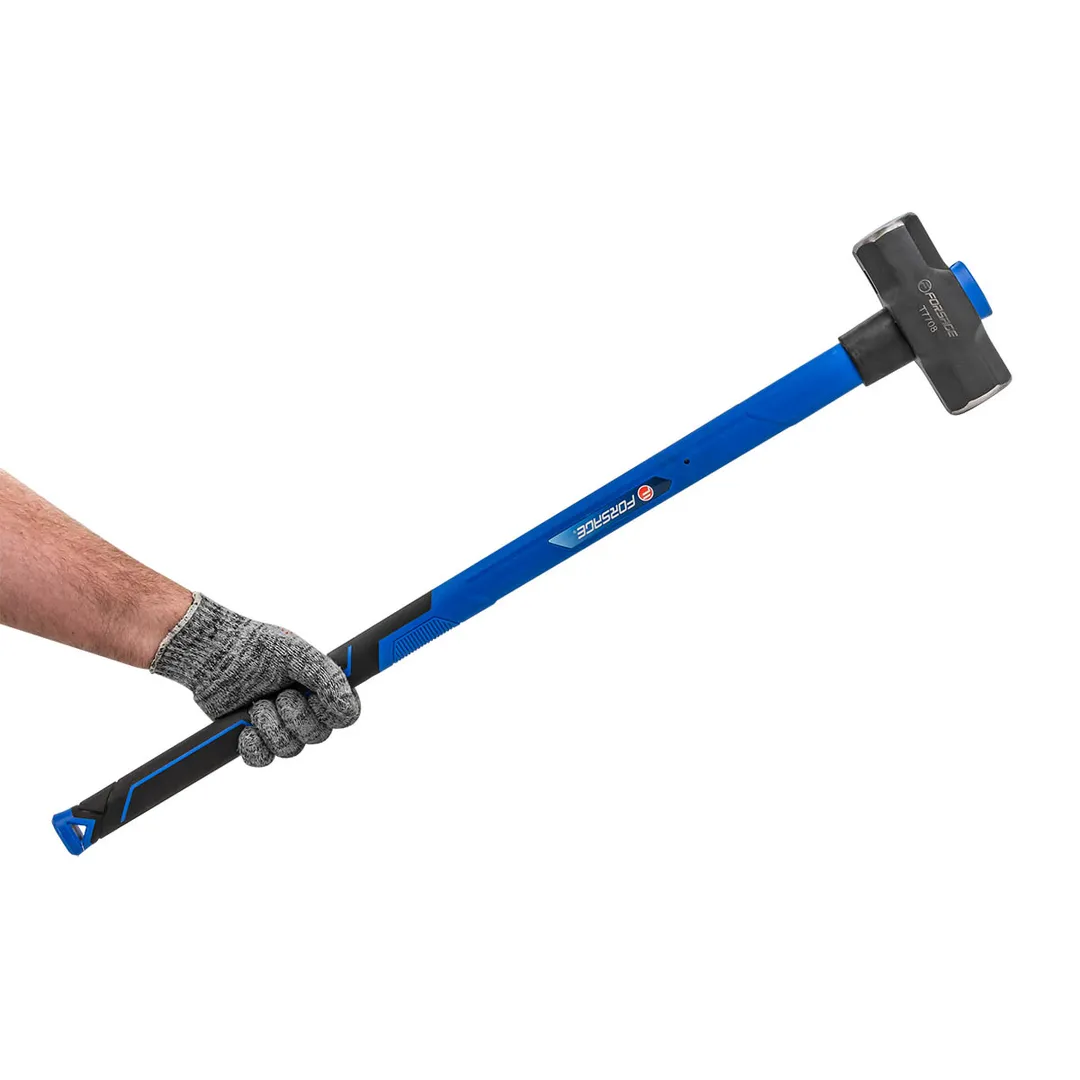 Кувалда 3 кг, с фиберглассовой ручкой и резиновой противоскользящей накладкой, L ручки-800 мм Forsage F-T7708