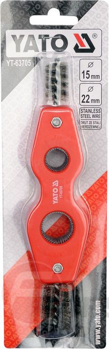 Щетка ручная для внутренней/внешней чистки медных труб 1/2''~3/4'' мм. Yato YT-63705