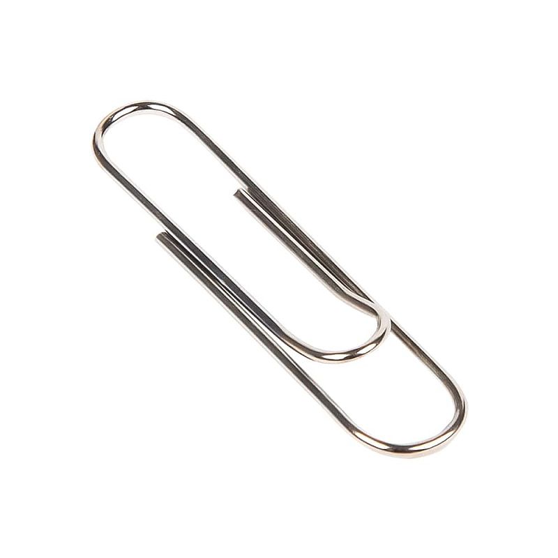 Скрепки "Kores", 33 мм, 100 шт, серебристый