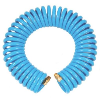 Пневмошланг витой полиуретановый со штуцером 1/4'' (male) Sumake