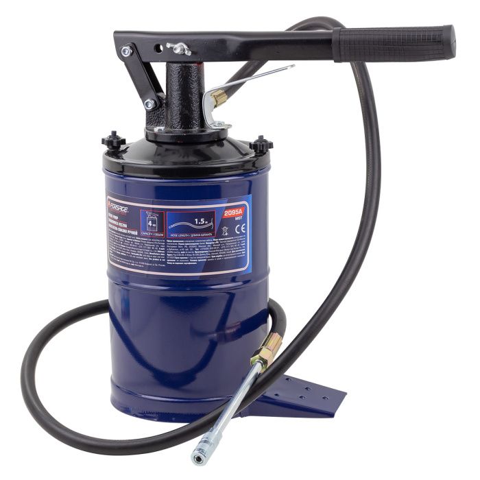 Нагнетатель смазки ручной, 4 кг (длина шланга 1.5, внутр.Ø 155 мм, внутр. высота 230 мм) Forsage F-2095A MST