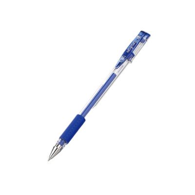 Ручка гелевая "Go Glide", 0.5 мм, прозрачный, стерж. синий