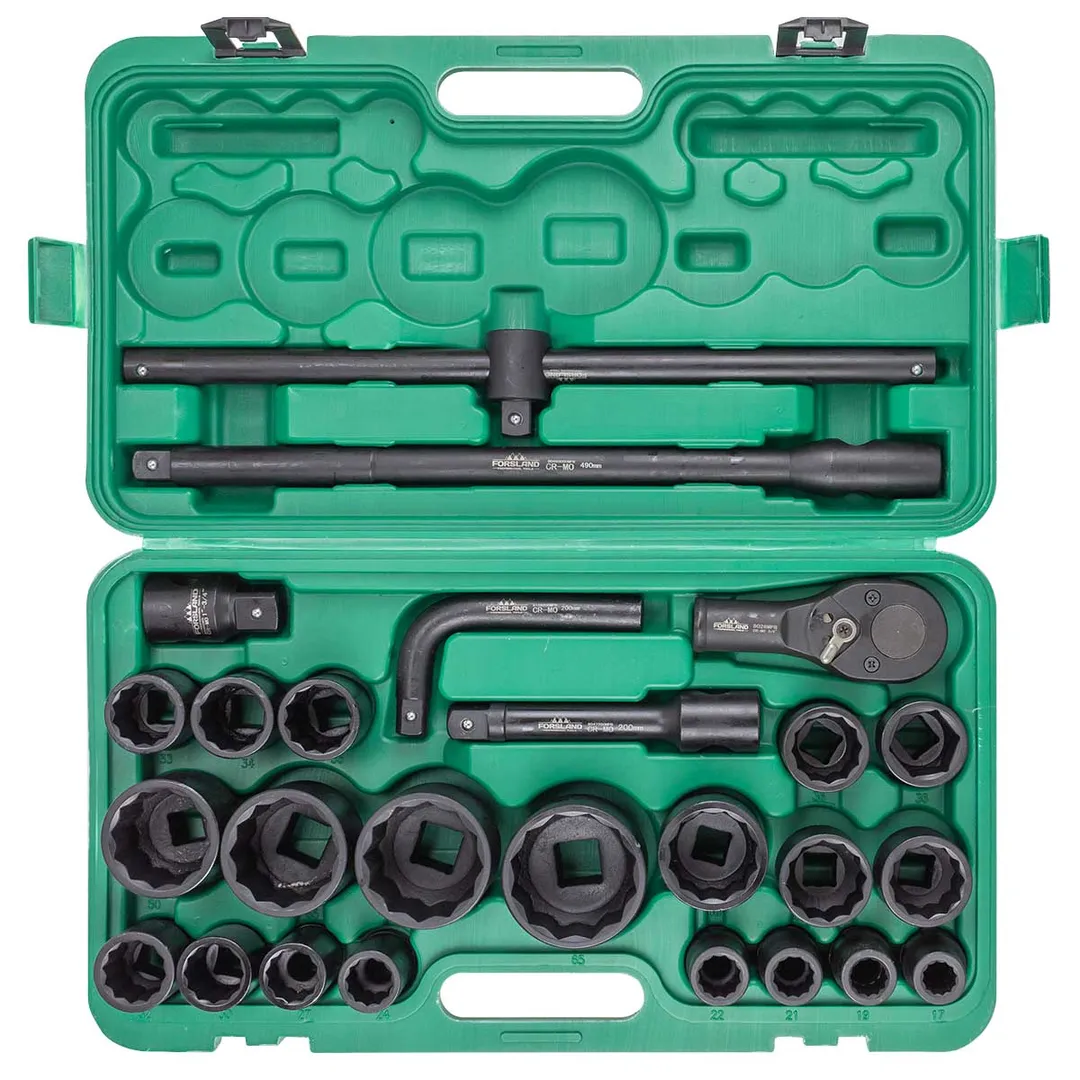 Набор инструментов ударных 26 пр. 3/4'', 12-гр. Forsland Forsland-68262-9MPB