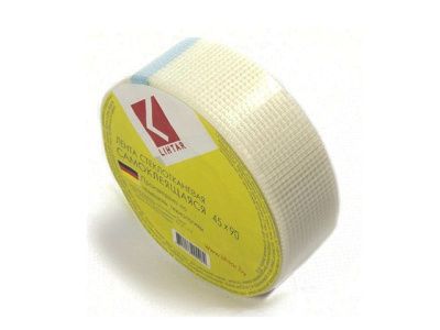 Лента стеклотканевая (серпянка) 45ммх90м самокл. LIHTAR 4814273000089