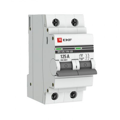 Выключатель нагрузки 2P 125А ВН-125 EKF PROxima SL125-2-125-pro