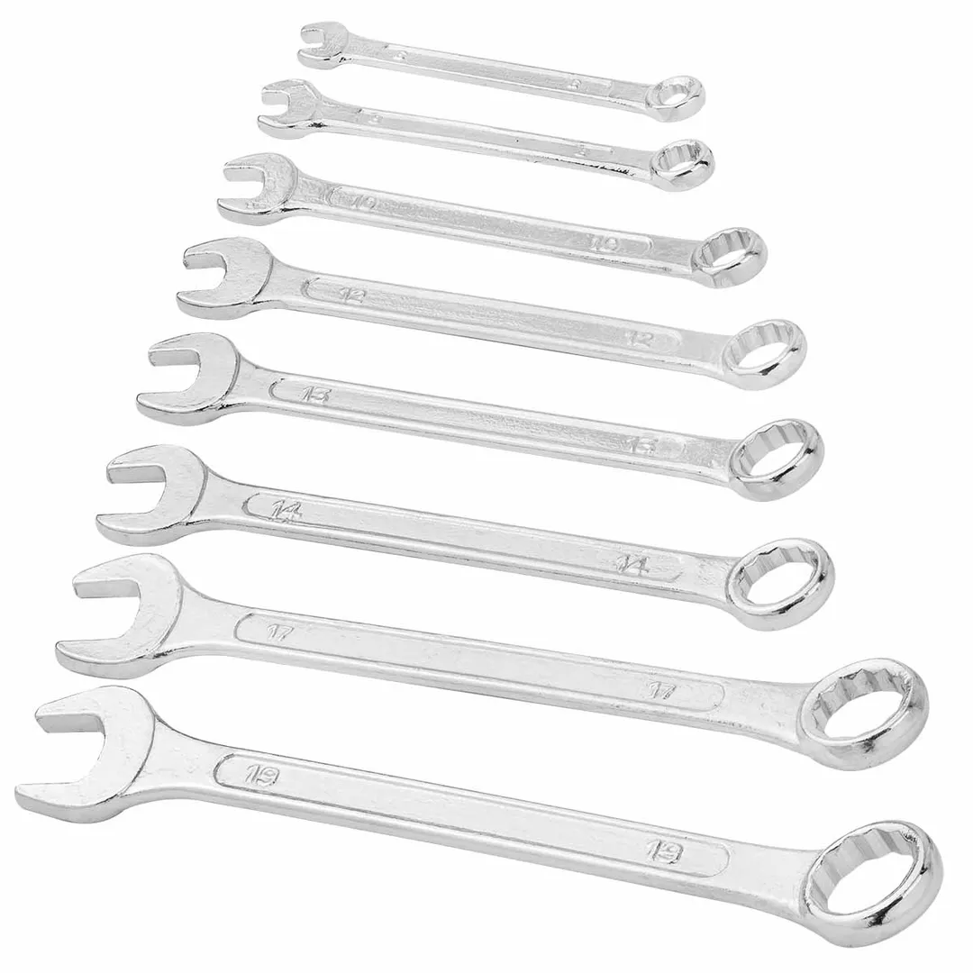 Набор ключей комбинированных 8 пр. 6, 8, 10, 12, 13, 14, 17, 19 мм POMAGIER POM-5086