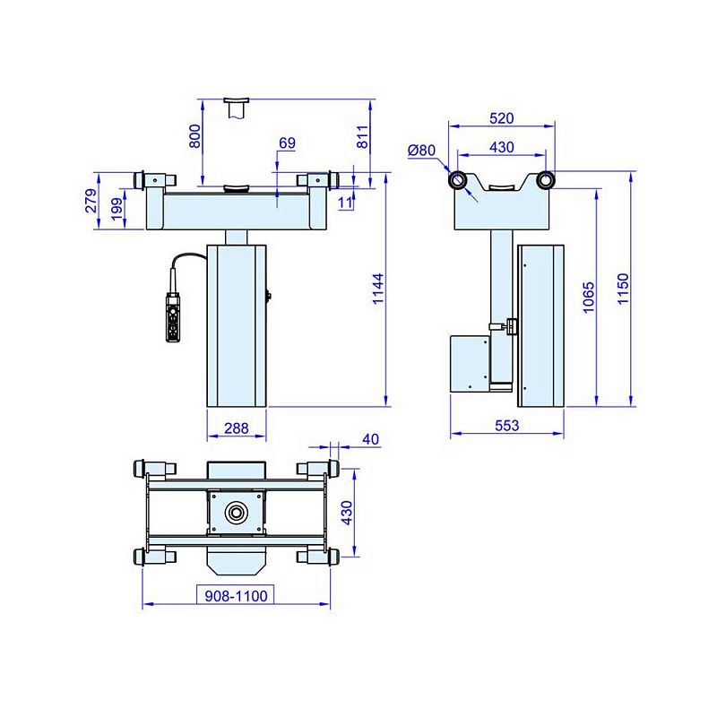 Подъемник канавный г/п 14 т HOREX DP14DC