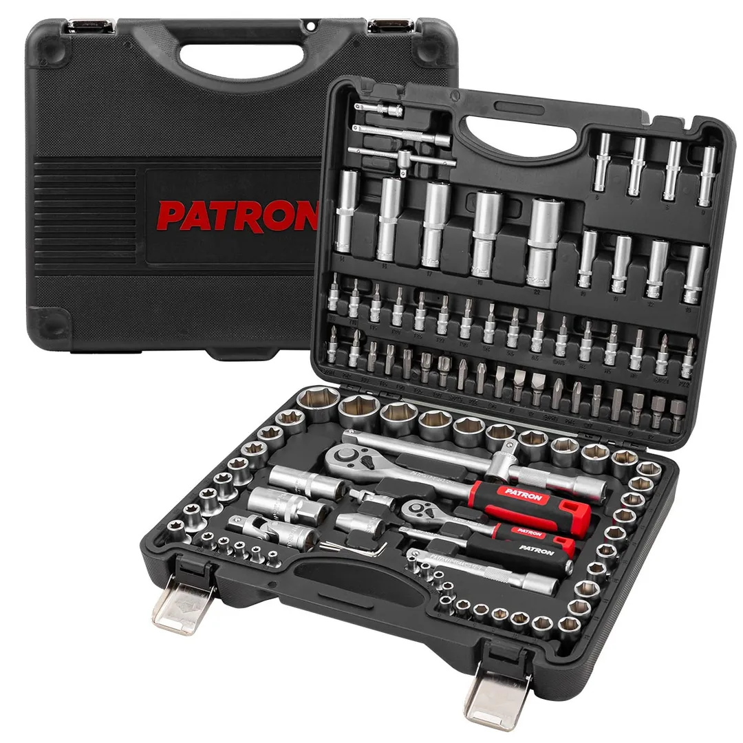 Набор инструментов 108 пр 1/4''&1/2'' 6-гр PATRON P-41082-5