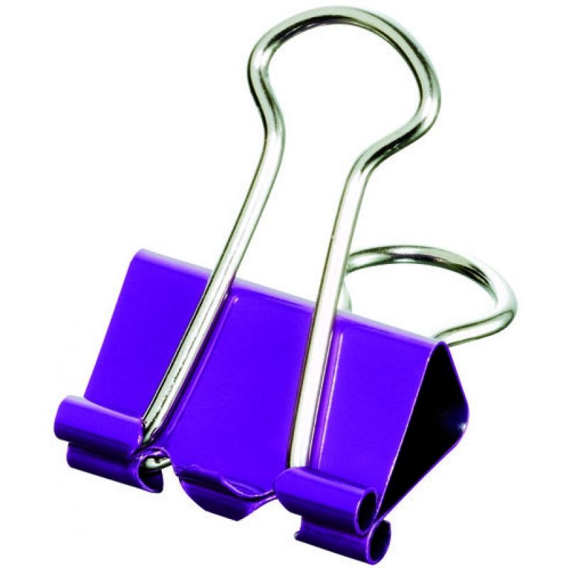 Зажим для бумаги цветной Maped, 19 мм, 10 шт, ассорти