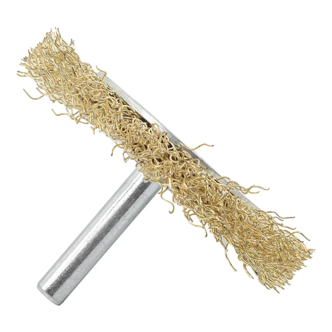 Кордщетка дисковая латунная для дрели 75 мм RockForce RF-BFR003