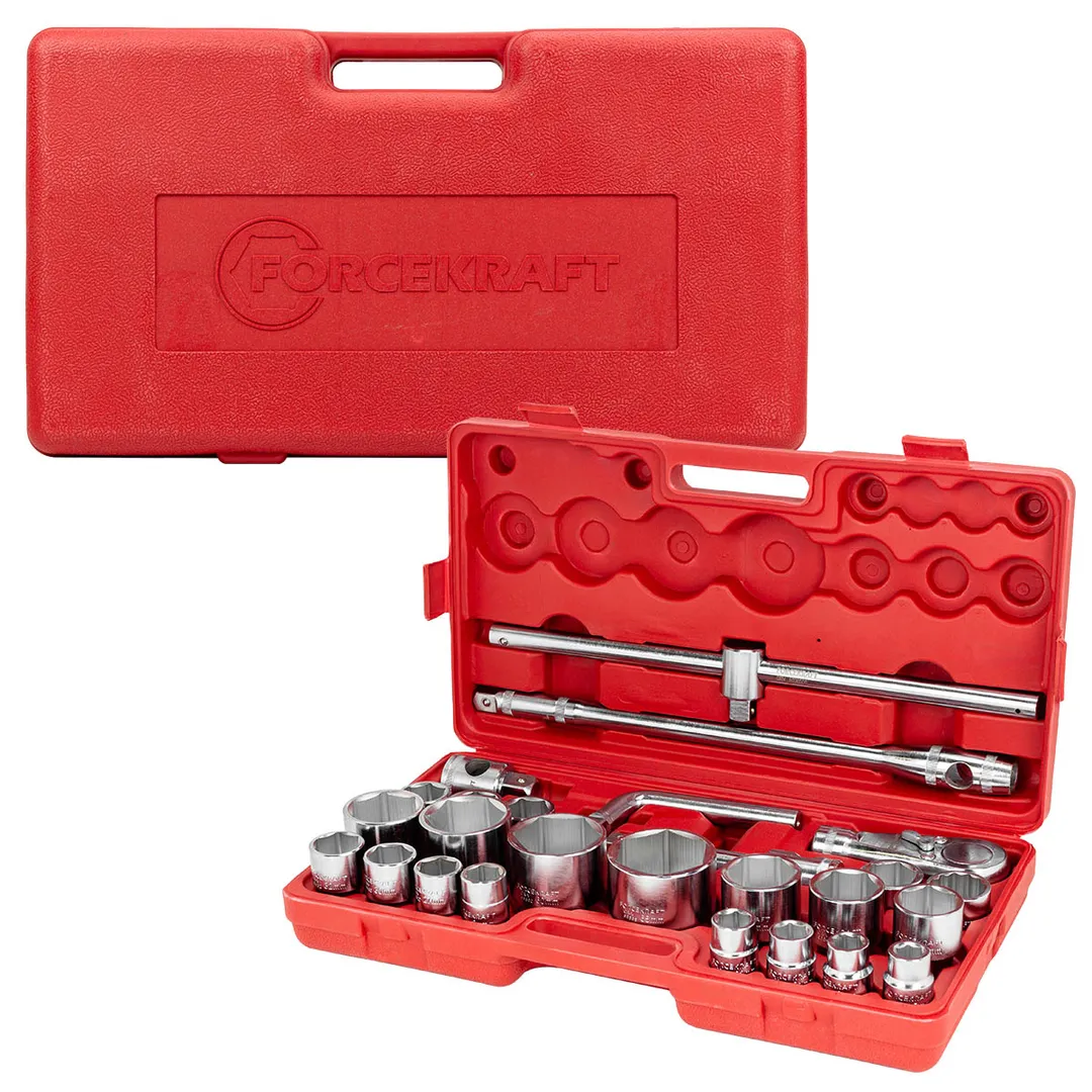 Набор торцевых головок 26 пр. 3/4'' 6-гр. 11-54 мм ForceKraft FK-68262-5