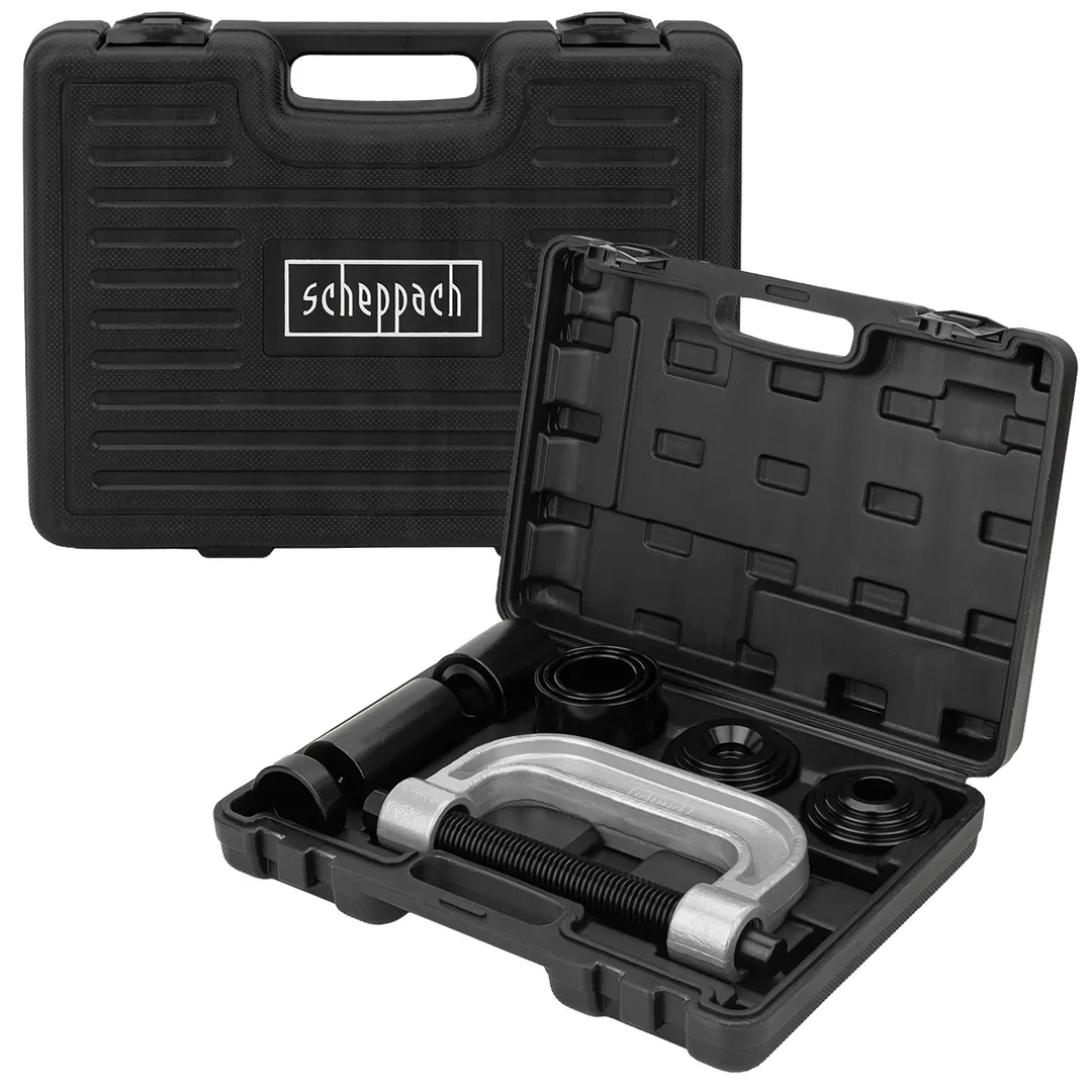 Набор инструментов для снятия и установки шаровых опор, подшипников, сайлентблоков 10 пр Scheppach Sch-909T2
