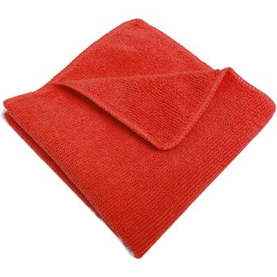 Салфетка из микроволокна, 320г/м2, 35х40см, 2шт/упак, красный
