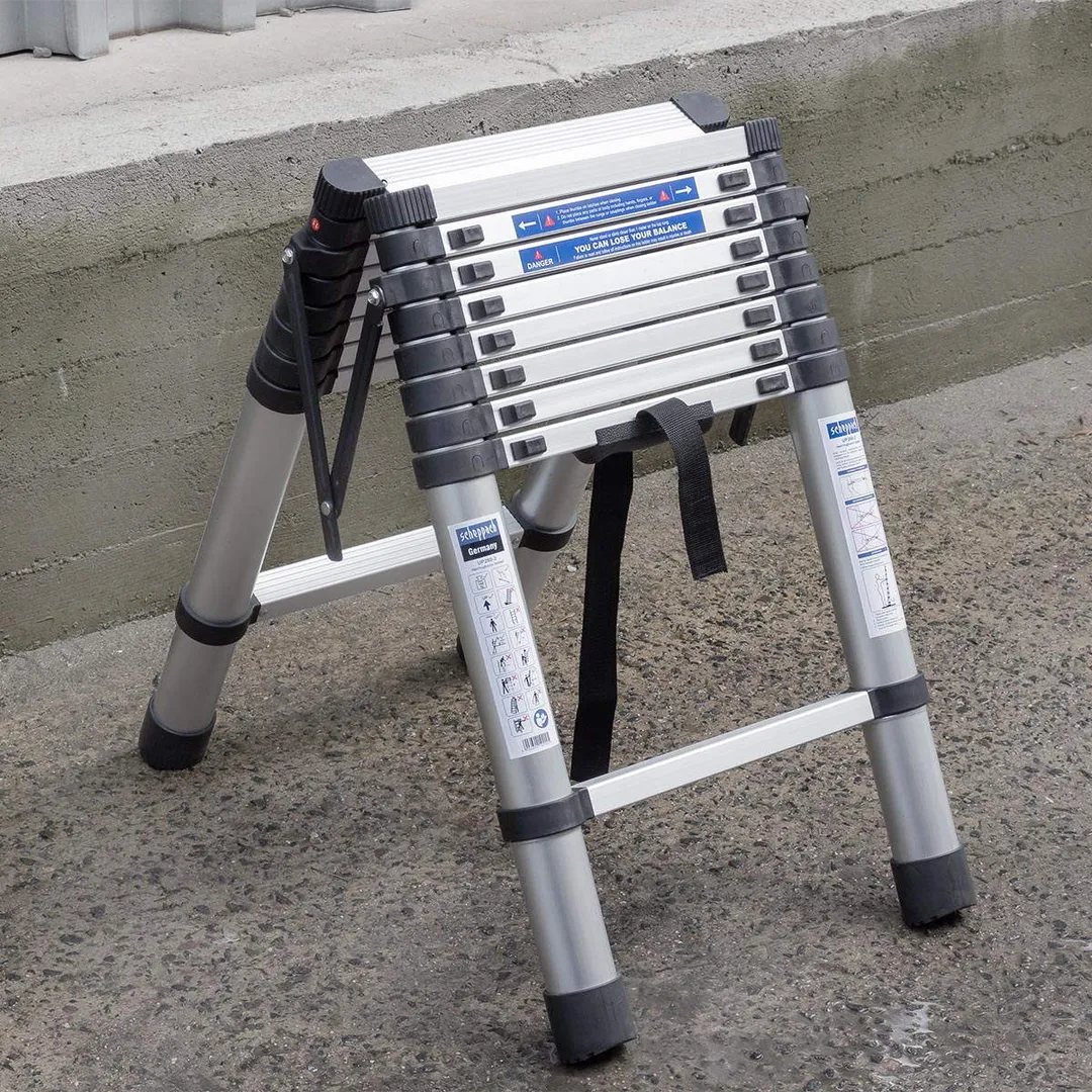 Стремянка телескопическая алюм. бытовая 2 м 7+7 ступ. Scheppach Sch-UP260-2