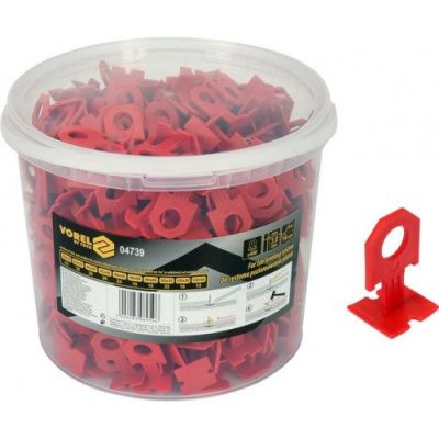 Система для выравнивания плитки 3 мм, клипсы 400 шт. Vorel 04739