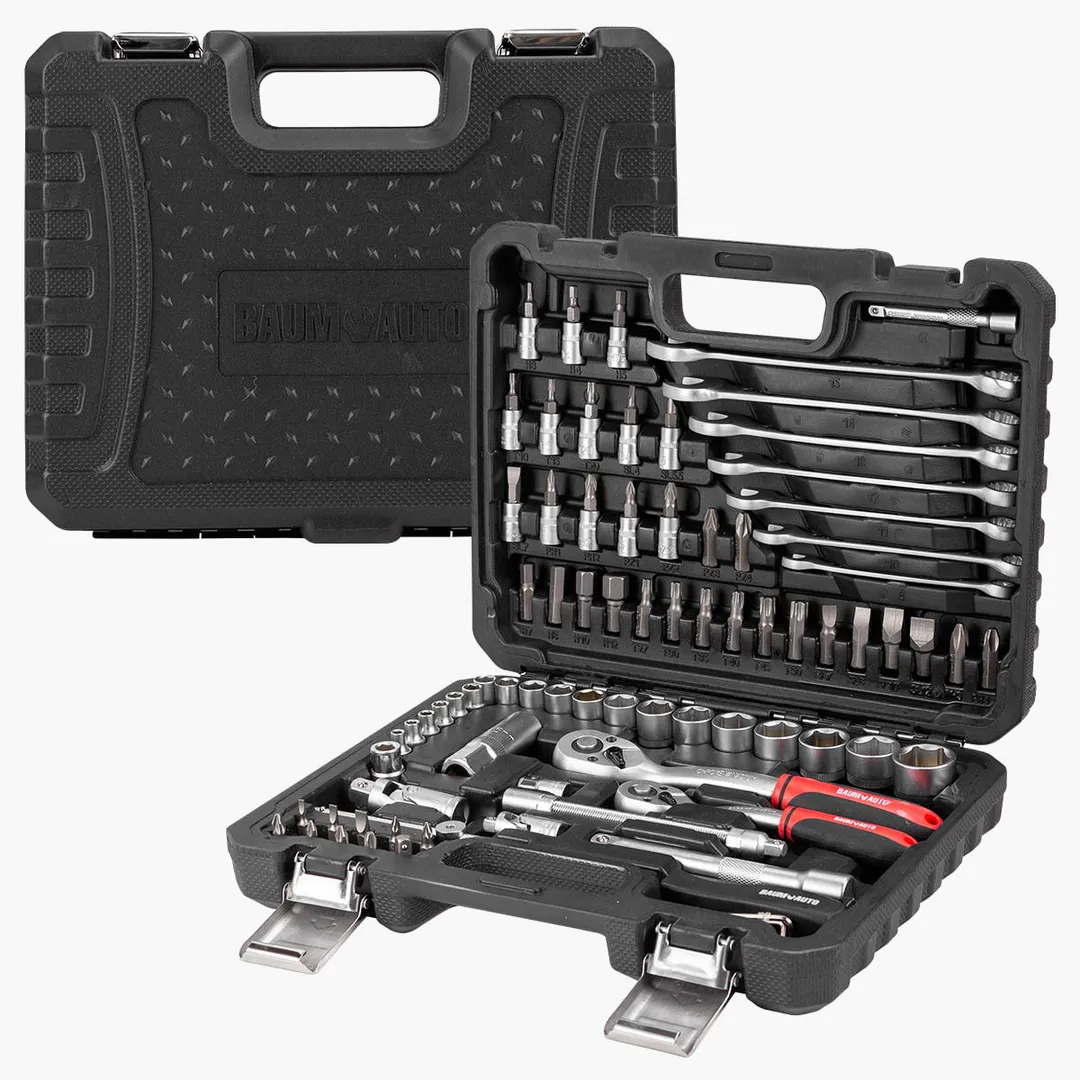 Набор инструментов 82 пр. 1/4''&3/8'', 6-гр. BaumAuto BM-4821-5DS