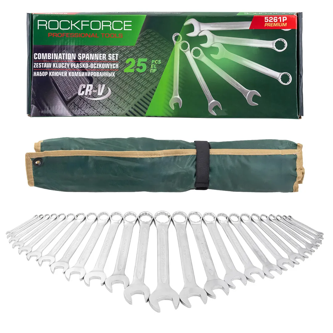 Набор ключей комбинированных 25 пр. 6-28, 30, 32 мм RockForce RF-5261P Premium