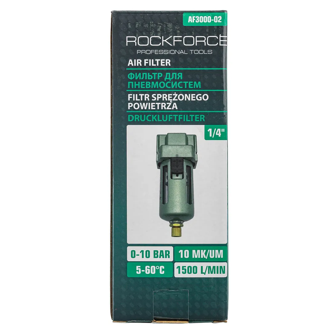 Фильтр воздушный для пневмосистем 1/4" RockForce RF-AF3000-02