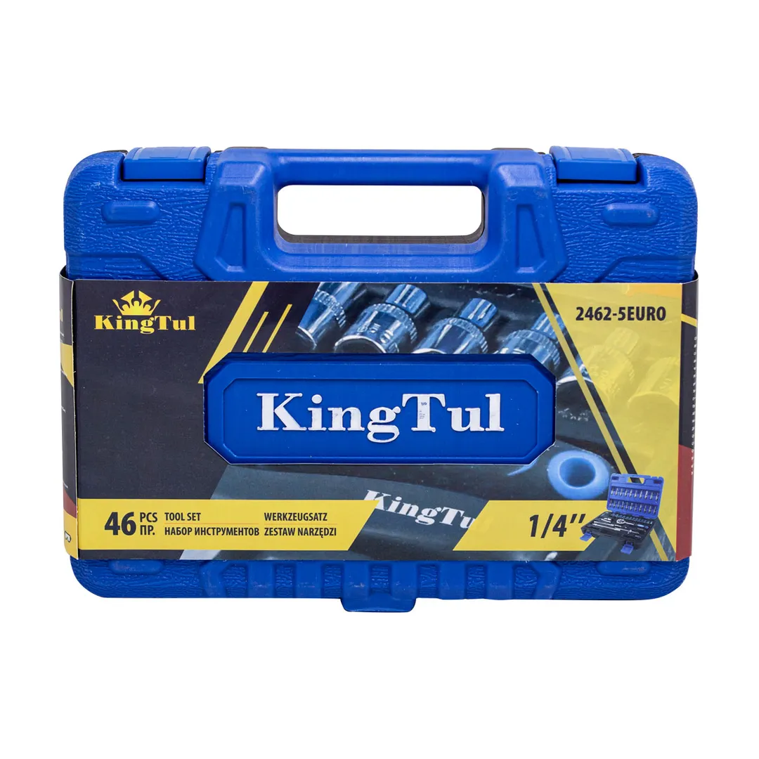 Набор инструмента 46 пр. 1/4'' 6-гр. KINGTUL KT-2462-5 EURO