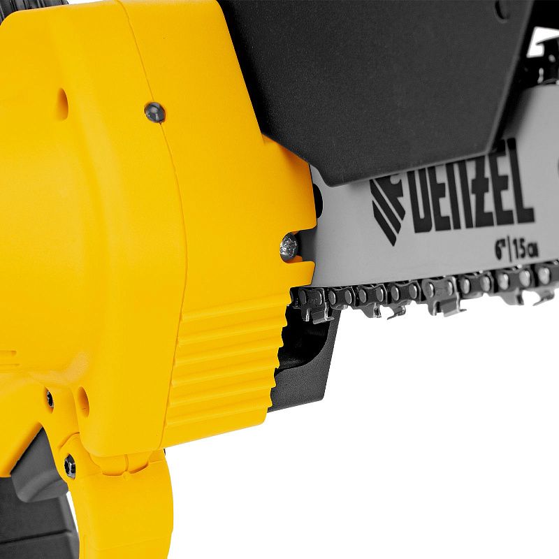 Цепная мини-пила аккумуляторная бесщет., CCS-150, шина 150 мм, Li-Ion, 20 В Denzel 58650