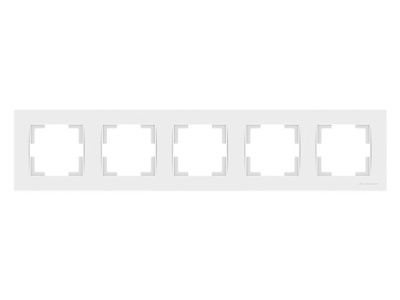 Рамка 5-ая горизонтальная белая, RITA, Mutlusan 22208001501