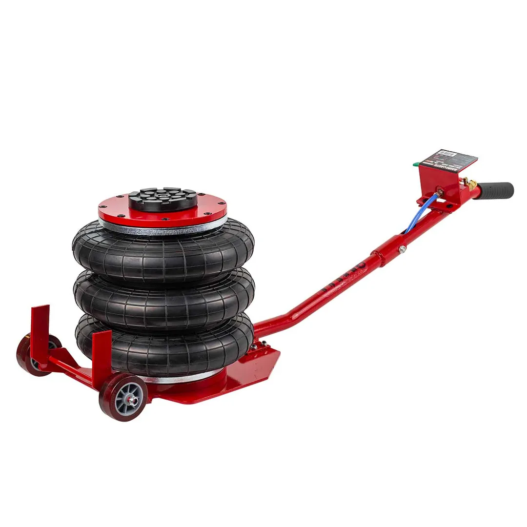 Домкрат подкатной пневматический 3,5 т 6-12bar, 135-420 мм, 3 подушки, Ø270 мм BaumAuto BM-YHQD-3WT-270A