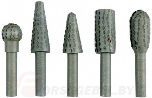 Набор шарошек металлических для обработки металла и древесины 5 пр. Vorel 25450