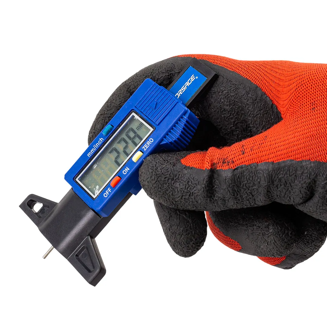 Цифровой измеритель глубины протектора 0-25.4 мм, погрешность 0.01 мм, 0˚-40˚ Forsage F-40342