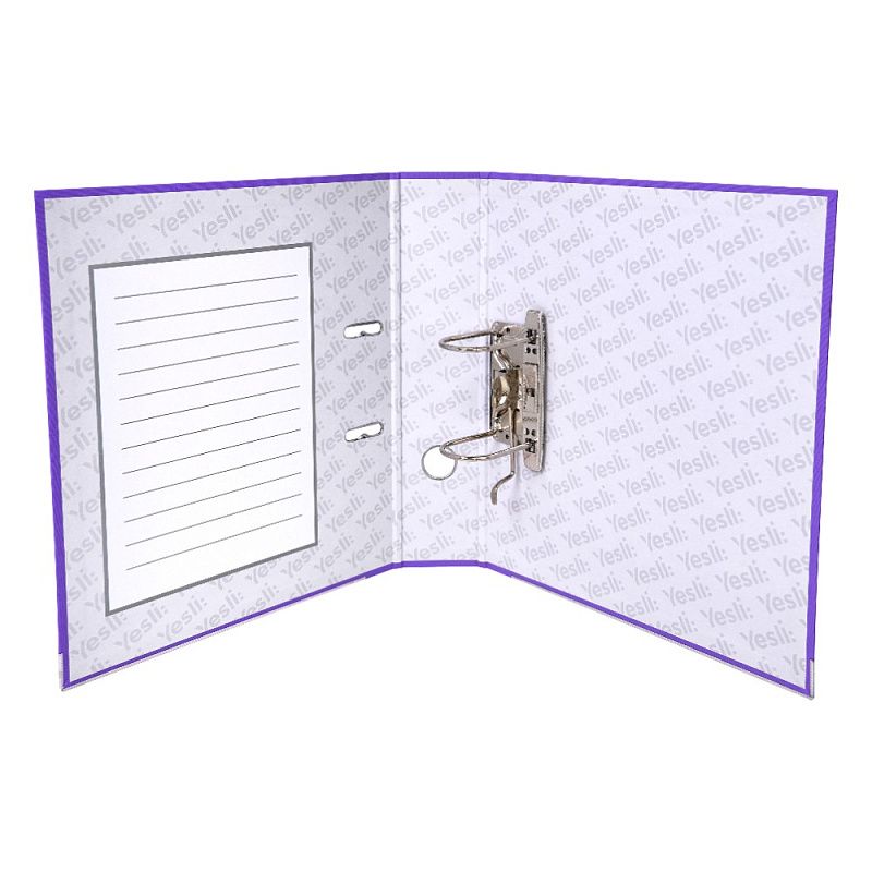 Папка-регистратор "Yesli:", А4, 75 мм, ПВХ Эко, фиолетовый