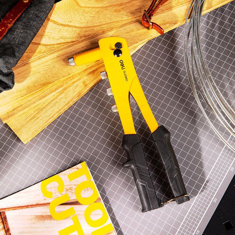 Заклепочник Deli "EDL236910" 265 мм, желтый, черный