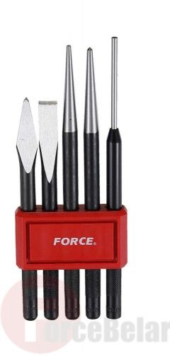 Набор выколотки, зубило, керн 5 пр. Force 5054