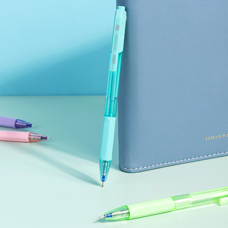 Ручка шариковая автоматическая "Extra", 0.7 мм, ассорти, стерж. синий