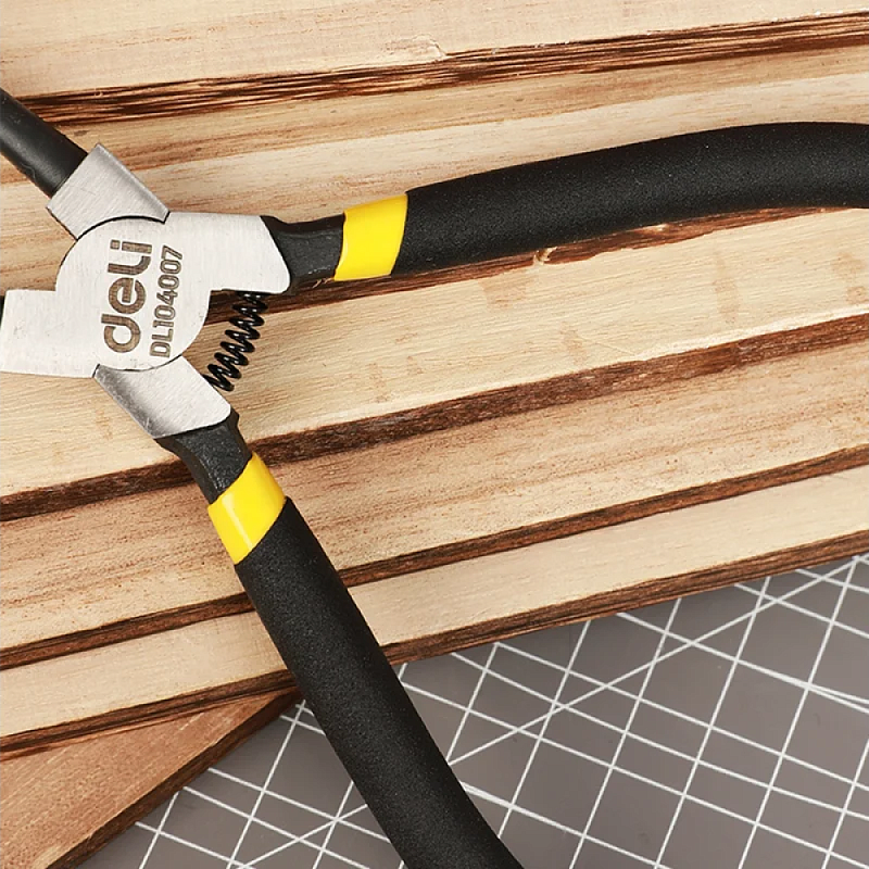 Съемник стопорных колец 180 мм, прямой, на сжим Deli YS EDL104007