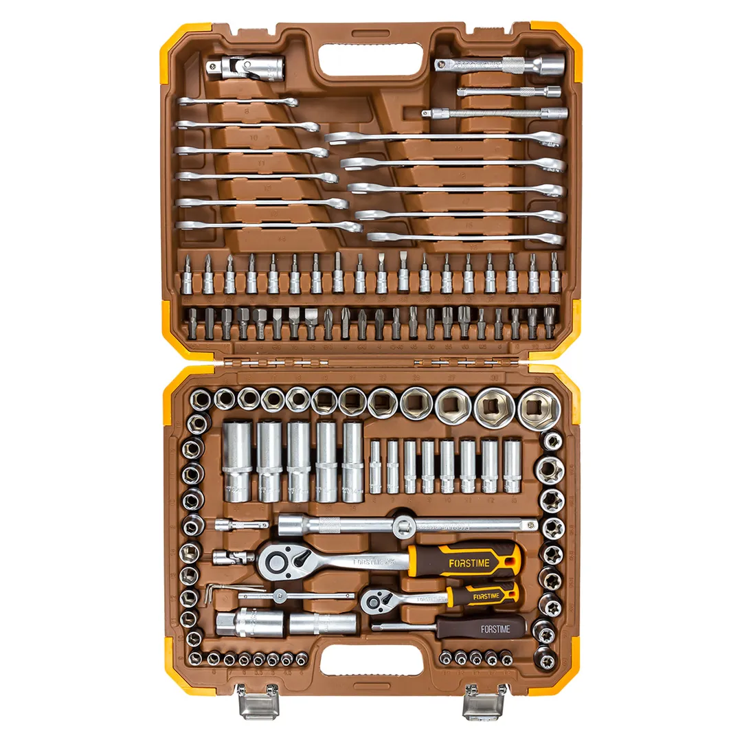 Набор инструментов 125 пр. 1/4''&1/2'' 6-гр FORSTIME FT-41252-5
